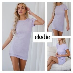 Elodie textured short sleeve dress